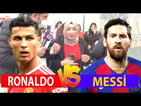 Cristiano Ronaldo mu Lionel Messi İstanbul Eminönünde Sorduk