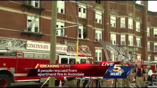 8 rescued from burning Avondale apartment building