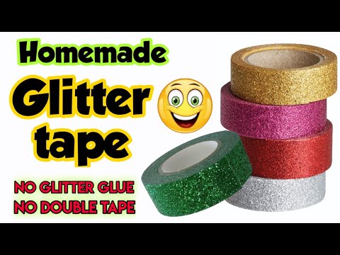 DIY Homemade Rhinestone Tape / Stone tape / how to make decorating tape /  decorative tape at home 
