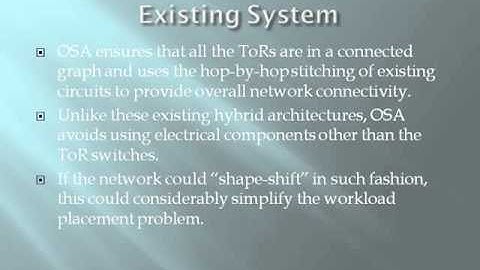 OSA An Optical Switching Architecture for Data Center Networks With Unprecedented Flexibility
