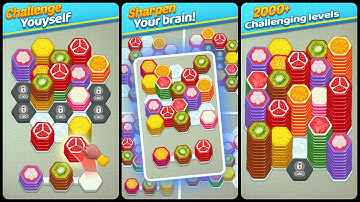 Hexa Color Sort - Merge Puzzle Gameplay Android