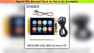 Deal ESP32 Arduino LVGL WIFI&Bluetooth Development Board 2.8 " 240*320 Smart Display Screen 2.8inch
