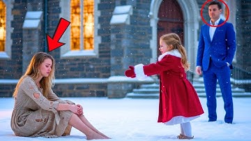 "TÔI NGHĨ BẠN CẦN MỘT CÁI ÔM," CÔ BÉ NÓI VỚI NGƯỜI ĂN XIN TRẺ TUỔI TRÊN BẬC THỀM NHÀ THỜ.