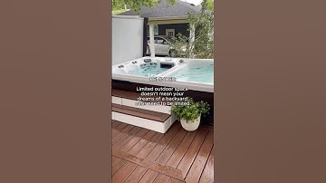 Make the most of your space with a hot tub or swim spa by Master Spas. #masterspas #swimspa #hottubs