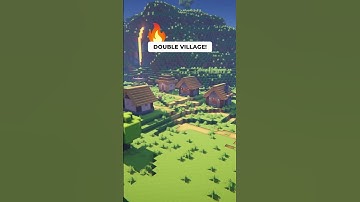 Minecraft DOUBLE VILLAGE #shorts