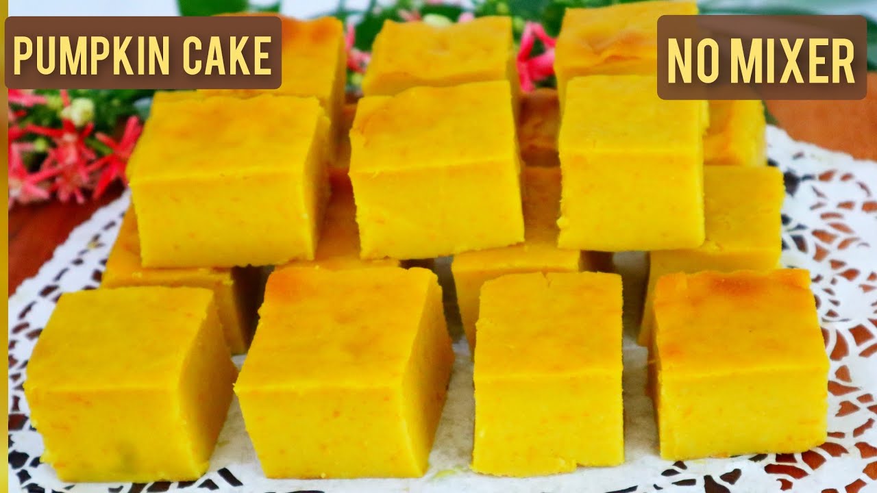 Cemilan Enak dari Olahan Labu Kuning ini Lumer di Mulut. Hanya Diaduk Aduk Saja/Pumpkin Cake Recipe