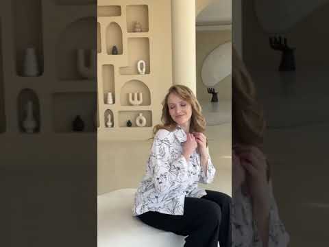 Біла блуза батал на гудзиках, видео 1