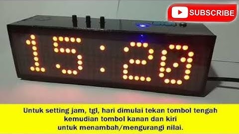 Digital Clock Matrix MAX7219 with Alarm.