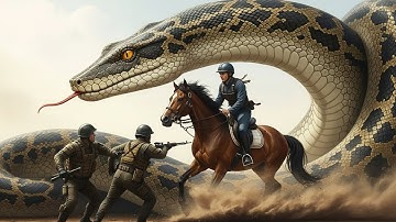 Brave Heroes Save Helpless Horse from a Giant Python’s Deadly Coils 🐴🐍