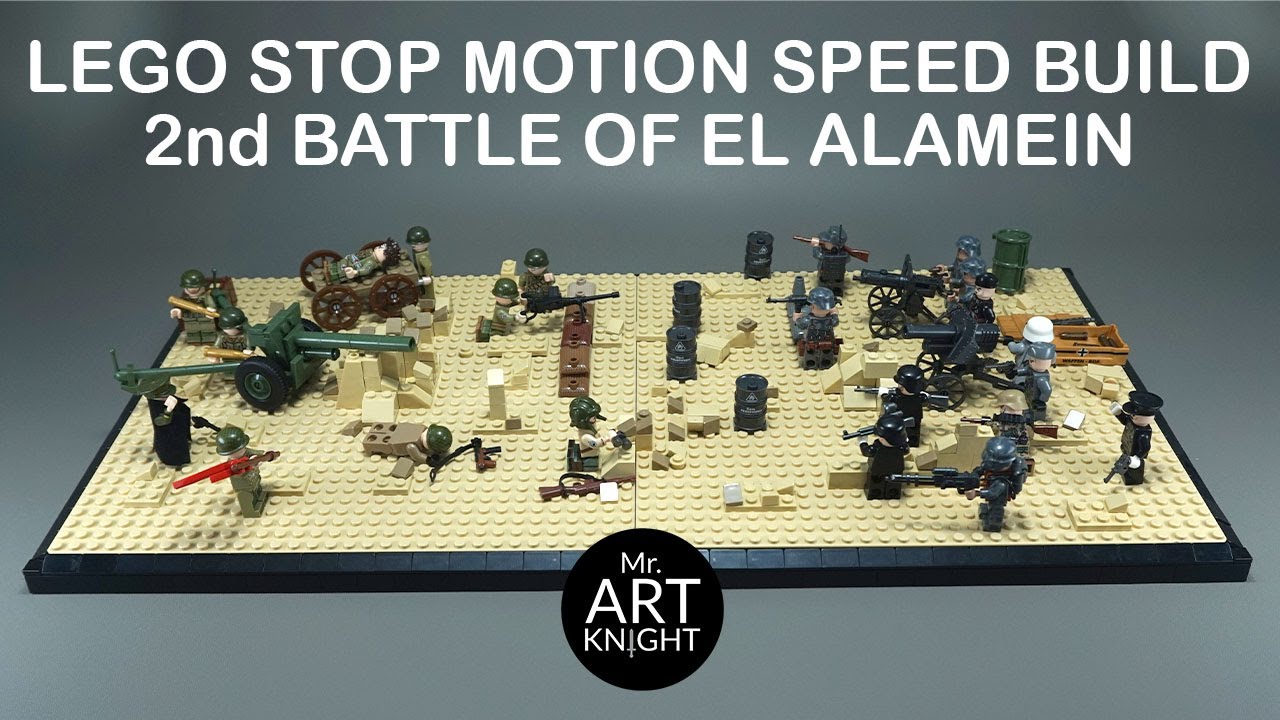 Lego Second battle of El Alamein World War II Stop Motion Speed Build YouTube