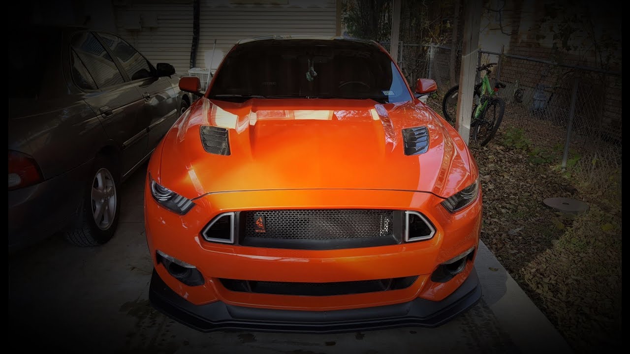 20152017 Mustang RTR LED Grill Light Install YouTube