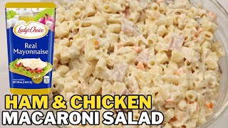 Ham and Chicken Macaroni Salad Recipe