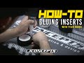 Gluing inserts howto