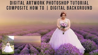 Photoshop Tutorial | How to Make Digital Artwork Portraits with Digital Backgrounds