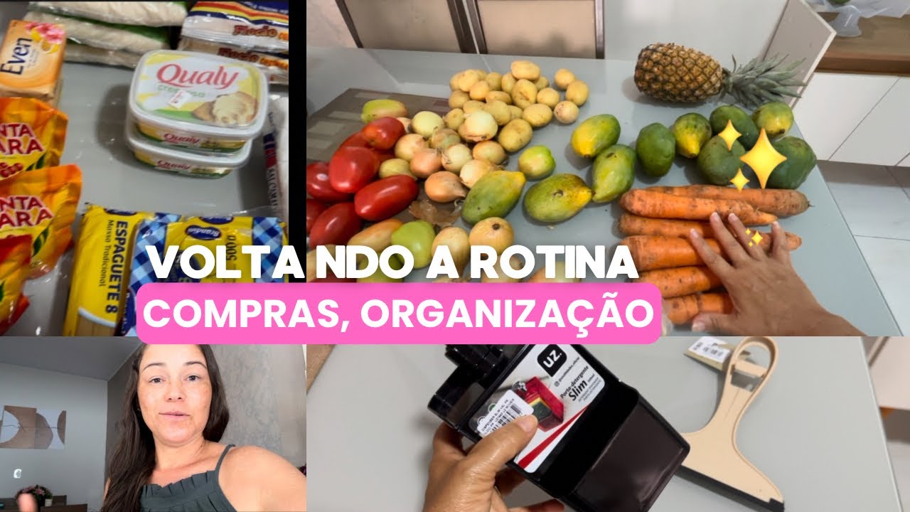 Comprei um kit pra pia,reposição de compras ,Higienizei as frutas e verduras de uma forma diferente.
