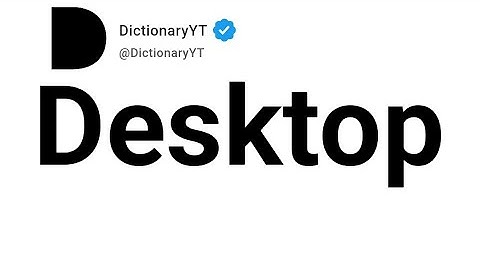 Desktop Meaning in Portuguese