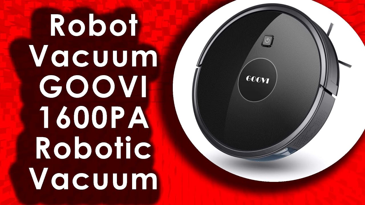 Robot Vacuum GOOVI 1600PA Robotic Vacuum Cleaner with Self-Charging