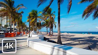 【4K】Las Olas Beach — Fort Lauderdale | USA 🇺🇸 Florida, Walking in Las Olas Beach in 4K