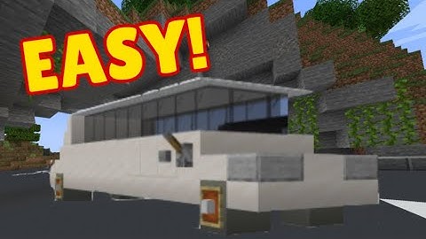 How To Build A Fancy LIMOUSINE In Minecraft