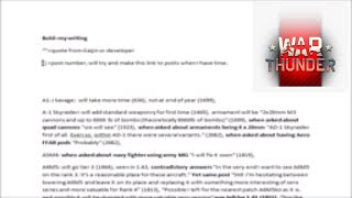 War Thunder Future Patch information! screenshot 1