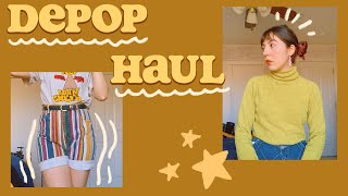 Depop Fall Thrift Haul | Aesthetic, Vintage, and SUPER CHEAP Clothing ✨ Try-On Haul