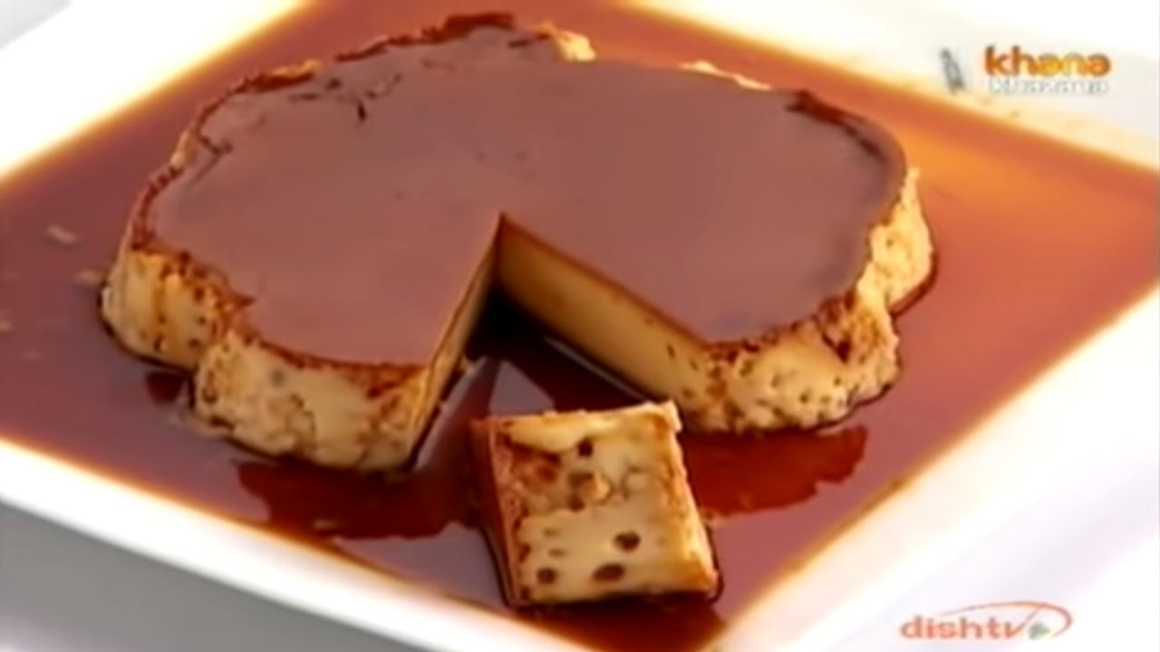 Caramel Custard Recipe By Sanjeev Kapoor | Caramel Custard With Eggs Recipe | Zee Khana Khazana