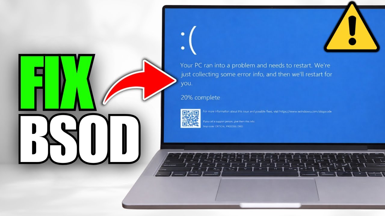 How To Fix Blue Screen Error On Windows Laptop (BSOD) - YouTube
