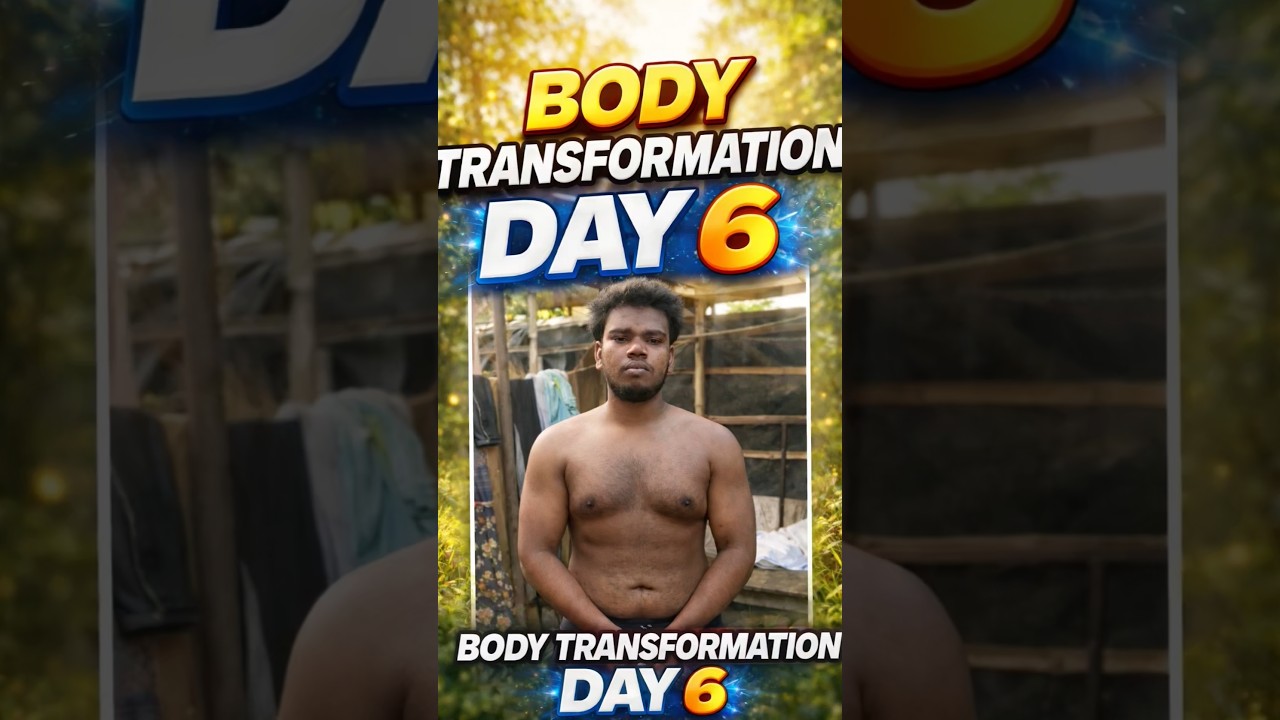 body Transformation Day 6 #viral #desihomegym #aestheic #trending #homefitness #homeworkout #reels