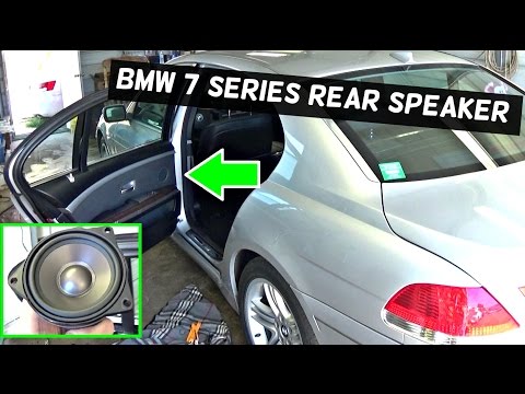 BMW E65 R66 REAR DOOR SPEAKER REPLACEMENT 745i 745li 750i 750li 760li 735i 740d 735d