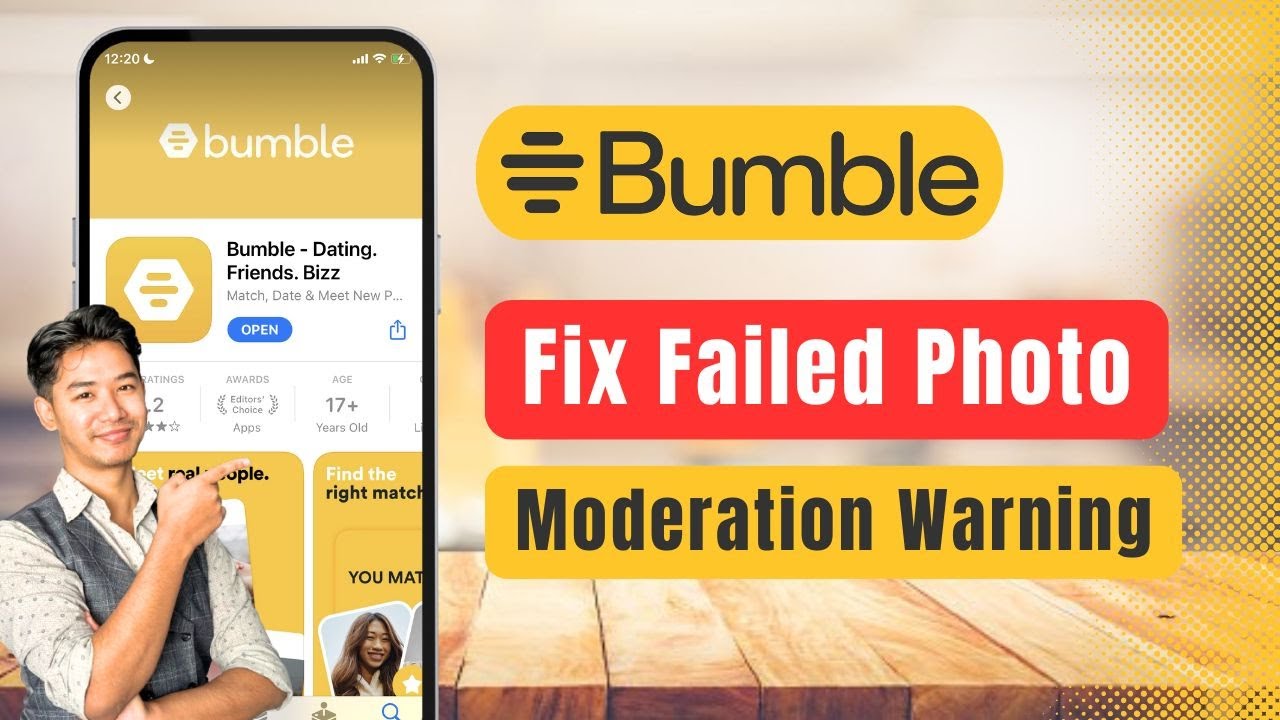 Bumble Problem Bumble – How to Fix Failed Photo Moderation Warnings - YouTube
