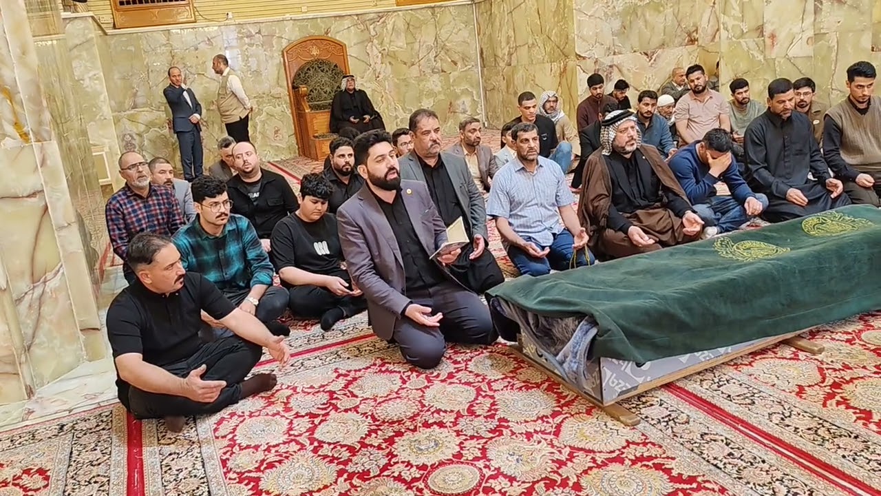 تشييع و دفن المرحوم حسين عليوي آل إحمودي الكعبي مدينة القاسم ع رمضان ١٤٤٧ هجري 