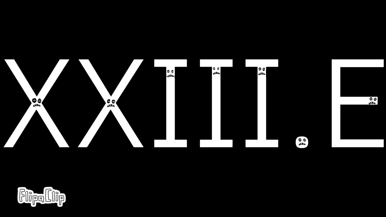 Roman Numbers Becoming Uncanny Phase 19 to 30