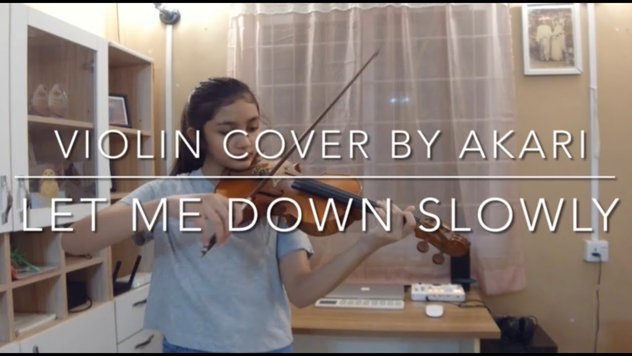 Let Me Down Slowly - Alec Benjamin | Violin Cover by Akari | A & E Unique