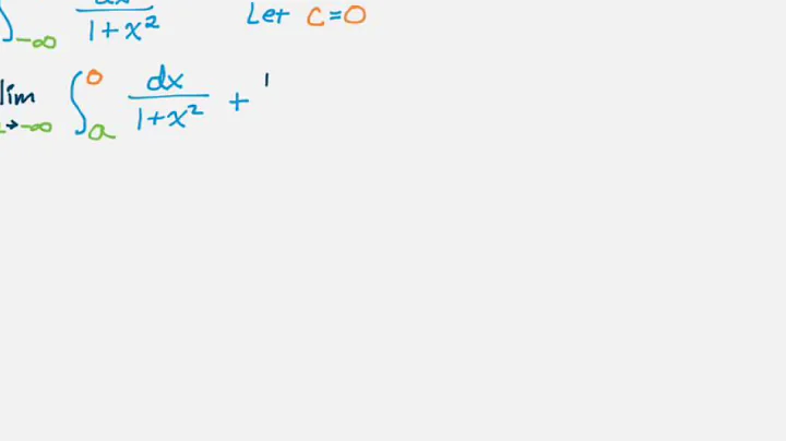 Improper Integrals - Infinite Bounds