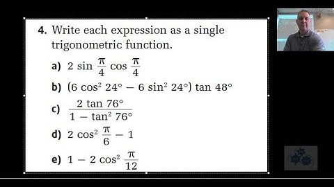 PC 30 6.2 Identities homework #4, #5