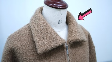How to sew a Collar in a Zipper Jacket 🧵✂ Sewing Tutorial for Beginners