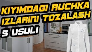 KIYIMDAGI RUCHKA IZLARINI TOZALASH 5 USULI | 5 СПОСОБОВ ОЧИСТКИ РУЧЕК НА ОДЕЖДЕ / LADY ADA