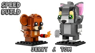 Speed Build | Lego Brickheadz 40793 Tom & Jerry Figures | Tom and Jerry | Stop Motion
