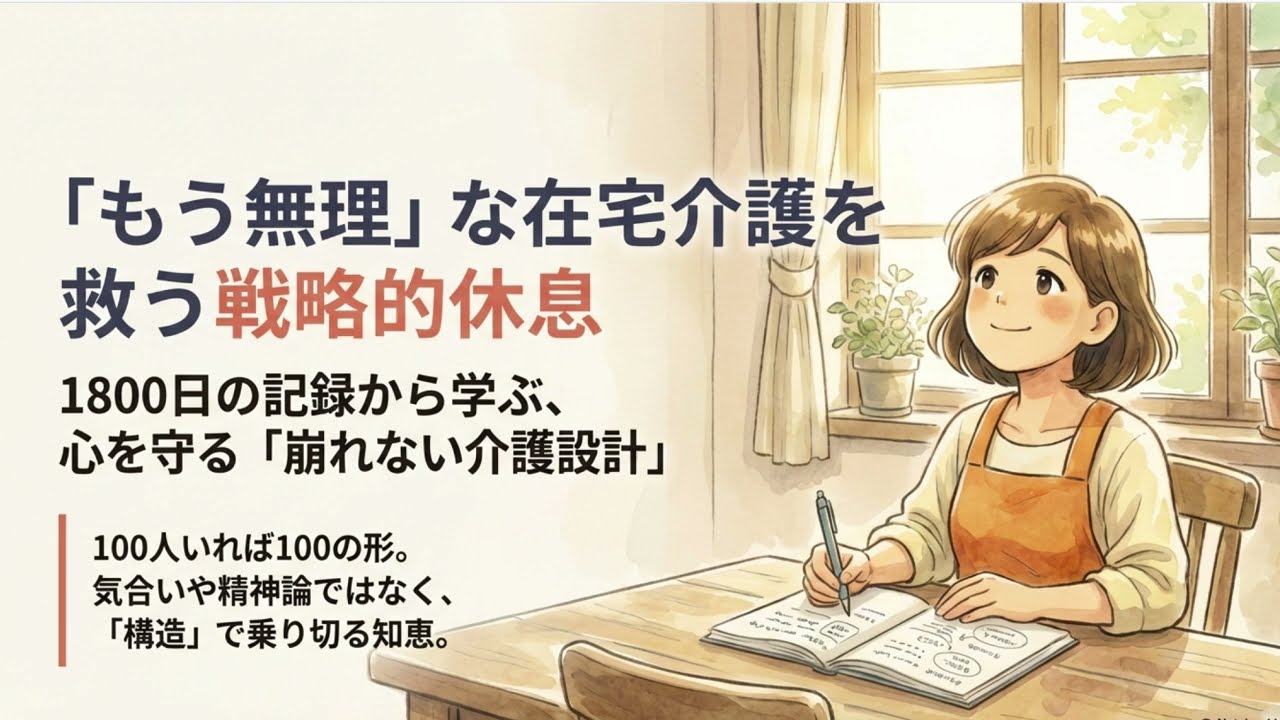 在宅介護「もう無理」と涙が止まらない夜に｜限界サインと心を守る休息の選択｜あかるく介護