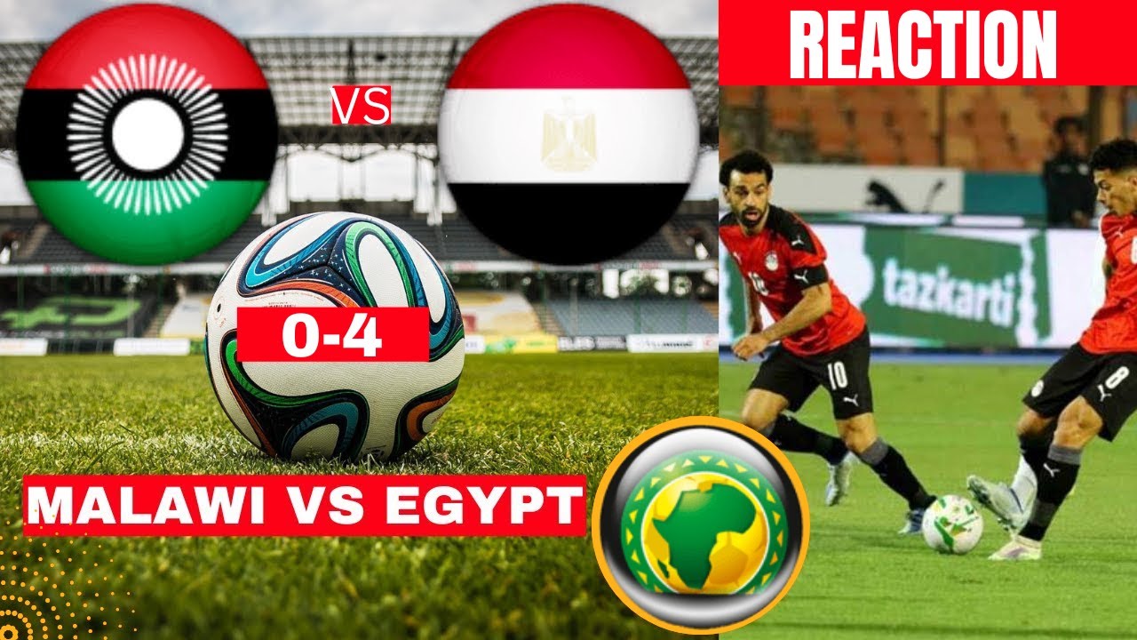 Malawi vs Egypt 0-4 Live Stream Africa Cup Nations Qualifiers Football Match 2023 Score Highlights