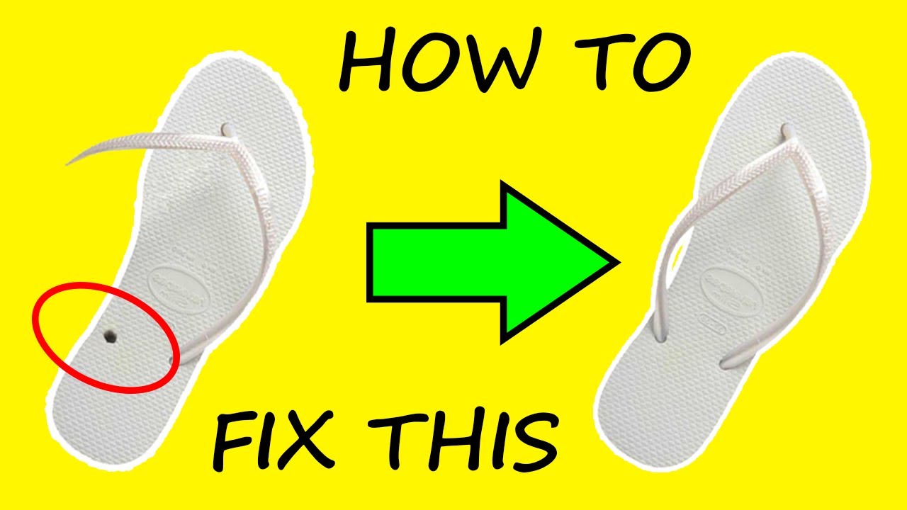 Aktiv Forbandet Oh Quickest Way To Fix Sandal | How To Repair a Flip Flop - DIY 2020 - YouTube