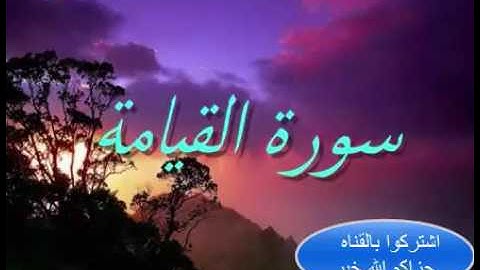سورة القيامه بصوت القارئ العراقي عبد الرزاق الدليمي
