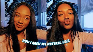 HOW I GREW MY NATURAL HAIR QUICK || KYRA LOVE