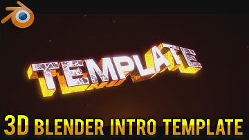 Blender 3D Colour-changing intro template #1 (Free downoad + music)