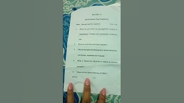 Msc 2nd sem 2022 Diversity and taxonomy of Angiosperms ppr(Botany second paper) kumaun University uk