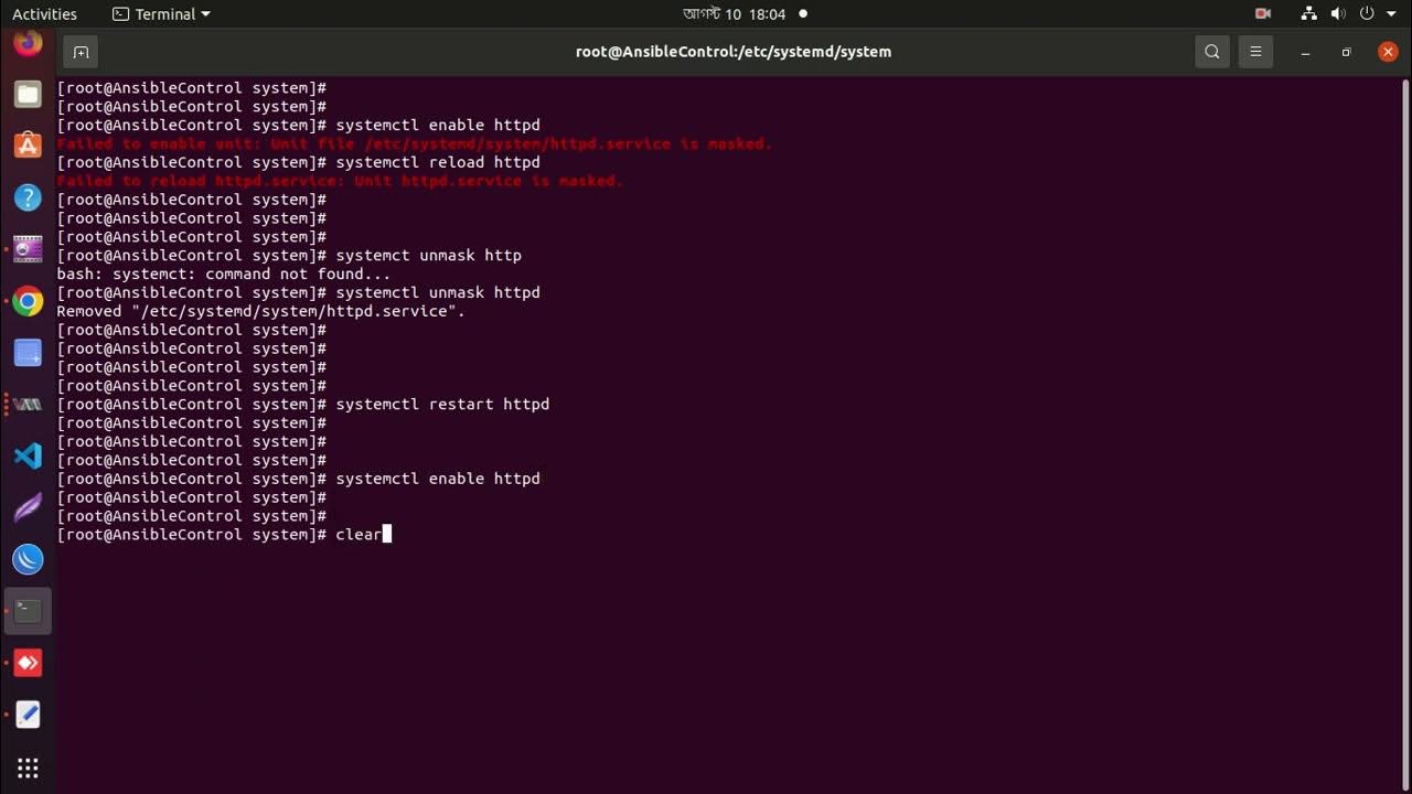 How to fix httpd failed to enable unit file service is masked youtube