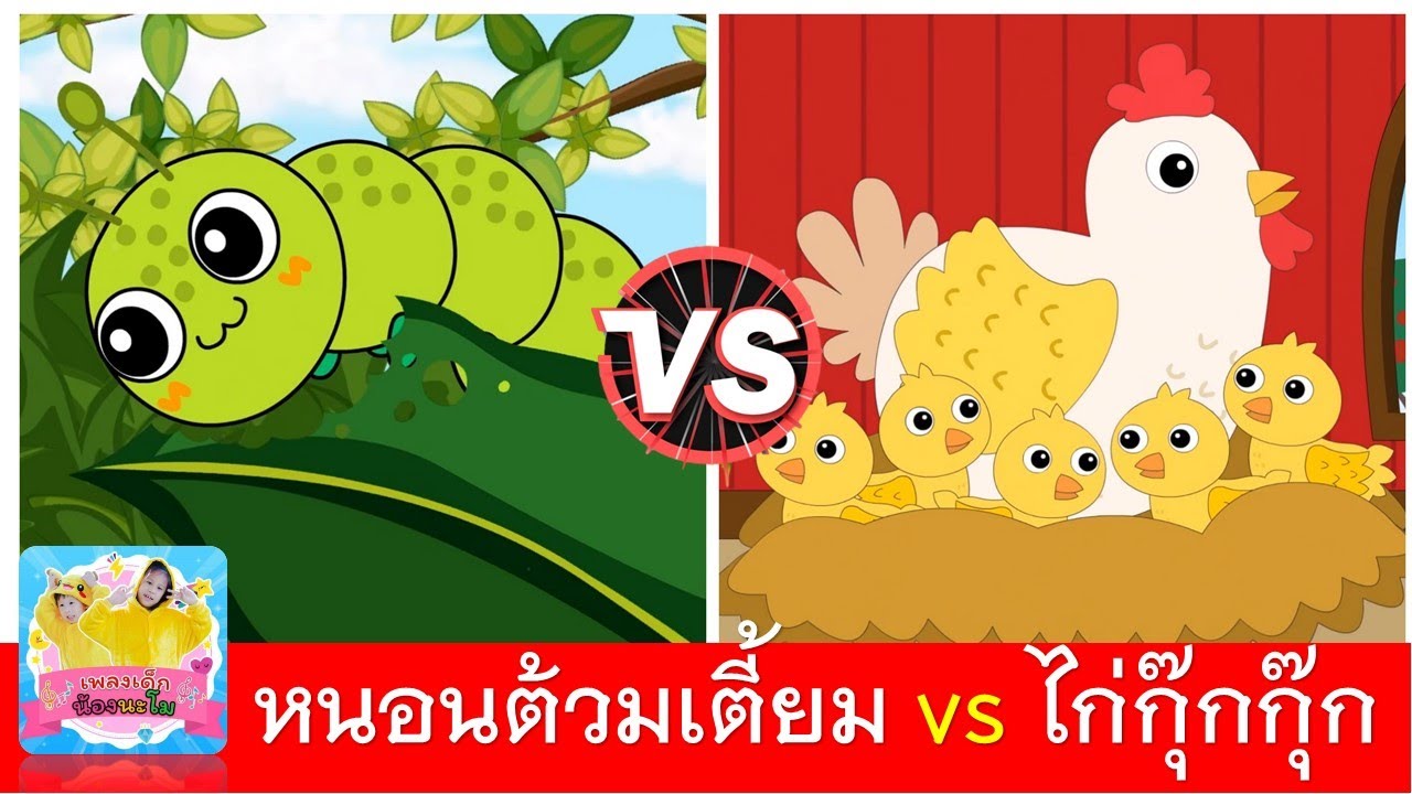 หนอนต้วมเตี้ยม vs ไก่กุ๊กกุ๊ก