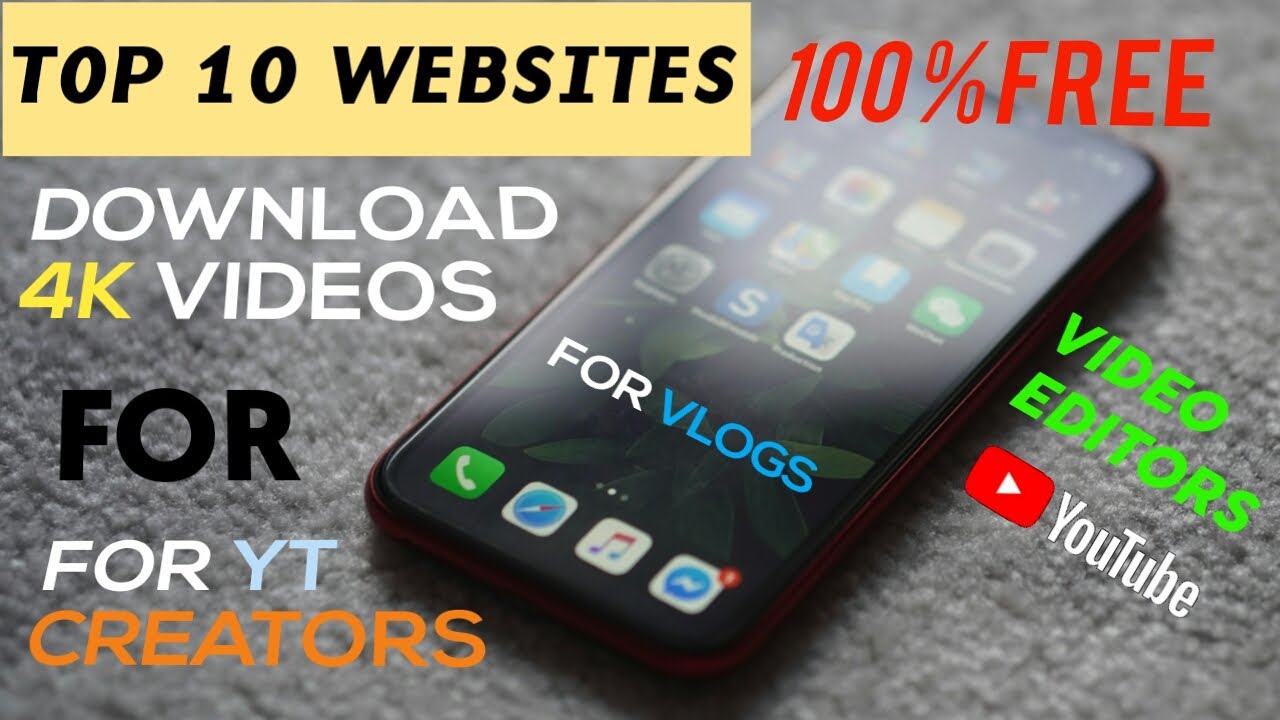 ( TOP 10 ) sites for video creators , video editor , for youtubers