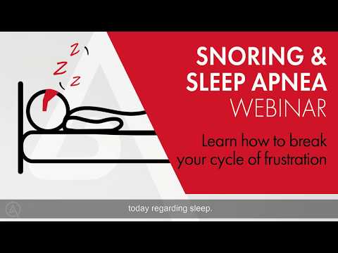 ADVENT Snoring & Sleep Apnea Webinar