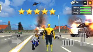 Flying Spider Rope Hero Super Vice Town Crime | Spider City - Best Android GamePlay HD screenshot 2